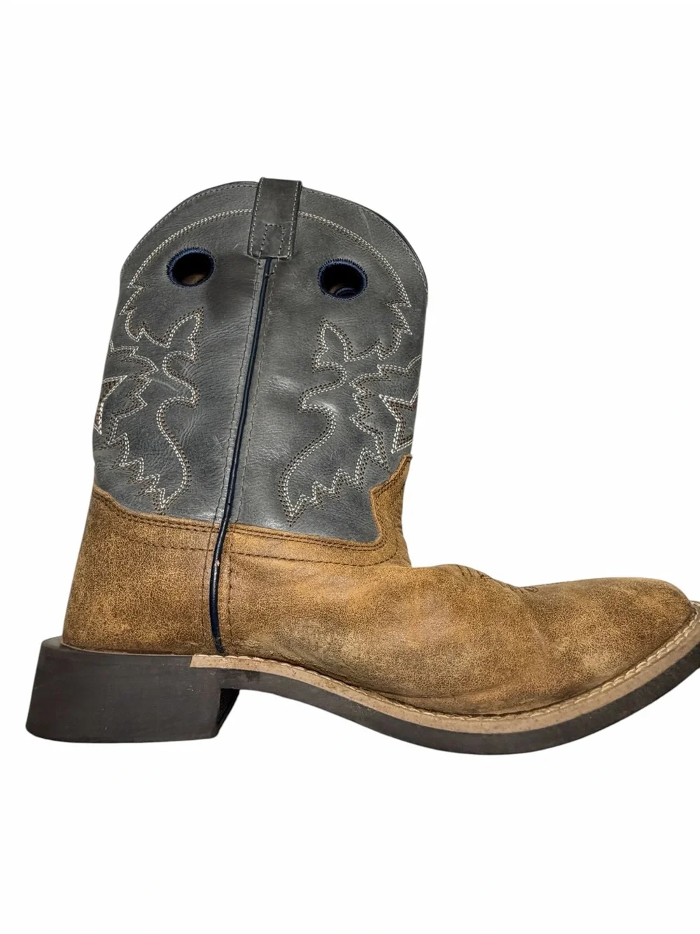 Smoky Mountain Mens Santa Fe PerformaWestern Pull-On Boots  6,5